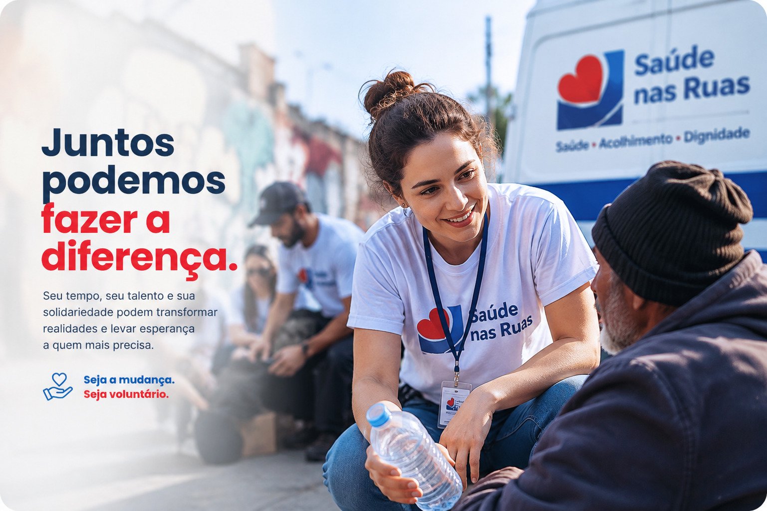 Voluntários do Projeto Saúde nas Ruas